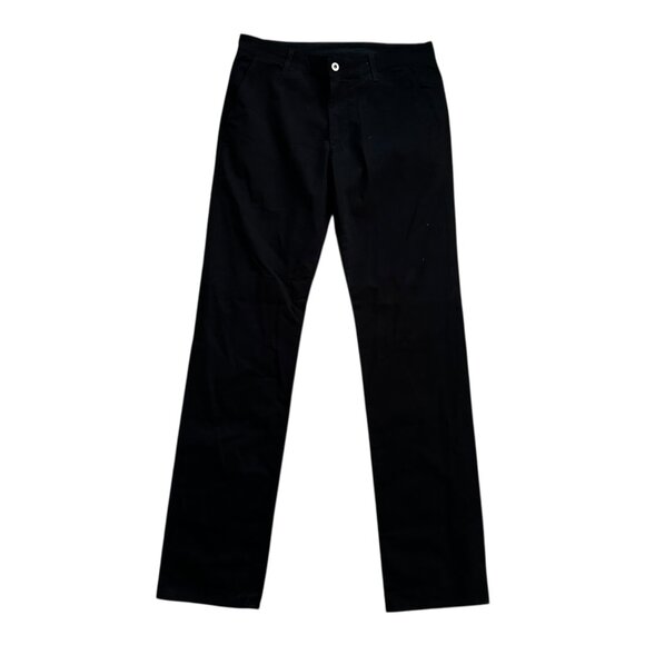 AG Adriano Goldschmied Men's Sz 32R The Lux Khaki Tailored Black Trousers Pants - Picture 1 of 6